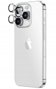 AmazingThing Lenses for iPhone 15 Pro / Pro Max Camera Protection / High Clarity / Silver