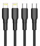 Green Lion 4 Cables Pack / 2X Lightning + 2X USB-C Cables