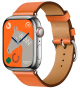Apple Watch Series 8 Hermes Edition / 41 mm / Orange Leather Band