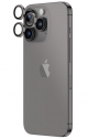AmazingThing Lenses for iPhone 15 Pro / Pro Max Camera Protection / High Clarity / Gray