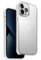 UNIQ Combat Case for iPhone 14 Pro / Fall Protection / Clear & White Frame