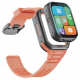Green Smart Watch for Kids / with GPS Tracking / 4G Network / Video Calls / Orange 