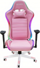Dragon War GC-015 Gaming Chair / with RGB Light & Remote / Pink