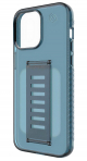 Grip2u Slim Case for iPhone 15 Pro Max / Built-in Grip / Slim Version / Transparent Blue