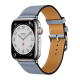 Apple Watch Series 7 Hermes Edition / Single Tour / 45 mm / Bleu Lin