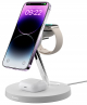 SwitchEasy MagPower 4 in 1 Magnetic Wireless Charging Stand / 15W Fast Charge / White