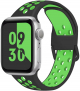 Porodo Sport Silicon Apple Watch Band / 40mm / Black and Green