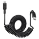 Coiled USB-C to Lightning Cable / 2m Length / Apple Certified 