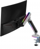 Twisted Minds Premium mechanical spring Gaming Monitor Arm With RGB Lighting / White