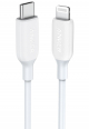 Anker Powerline 3 Lightning to USB-C / 1 m / White