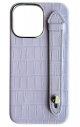 Double A iPhone 14 Pro Max Leather Case / Qatari Brand / Built in Handle / Lilac