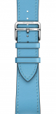 Apple Watch Hermes Strap / Leather with Steel / Bleu Celeste / Size 41