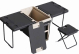 Multi-purpose Cooling Box / Turns To A Table With Chairs / Black & white