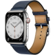 Apple Watch Series 8 Hermes Edition / 45 mm / Navy Leather Band