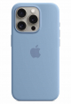 Original Apple Silicone Case for iPhone 15 Pro / Supports MagSafe / Winter Blue