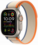 974Bands Trail Loop Sports Band for Apple Watch Ultra / Size 49 / Beige + Blue + Orange 