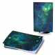 Playstation 5 / PS5 Vinyl Skin / Blue and Green Nebula / Installation included
