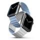 UNIQ Revix Reversible Magnetic Apple Watch Strap / Size 44 & 45 / Blue & White