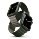 UNIQ Revix Reversible Magnetic Apple Watch Strap / Size 44 & 45 / Olive Green & Grey
