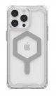 UAG Plyo Case for iPhone 15 Pro Max / Supports MagSafe / Drop Resistant / Ice & Silver