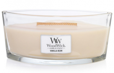 Woodwick scented candle / Vanilla Bean / Large 