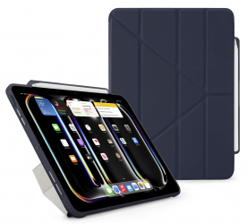 Pipetto Origami No3 Case for iPad Pro 11 inch / Drop Protection / Built-in Stand / Navy