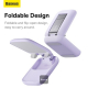 Baseus Foldable Phone Stand / With Built-in Mirror / Adjustable Length / Purple