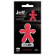 Jeff Soft Touch Car Air Freshener / Red / Raspberry & Patchouli