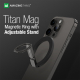مسكة + ستاند للايفون AmazingThing Titan Mag / تدعم MagSafe / رصاصي