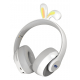 Porodo Cute Headphones for Kids / Wireless / Built-in Lighting / Gray