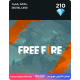 Free Fire Battle Royal Card / 210 Diamonds