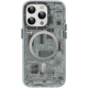 Youngkit Case for iPhone 14 Pro Max / Futuristic Circuit / Anti Impact / MagSafe / Grey