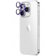 AmazingThing Lenses for iPhone 15 Pro / Pro Max Camera Protection / High Clarity / Purple