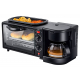 Rako 3 in 1 Breakfast Maker / Frying Pan & Coffee Maker & Toaster Oven