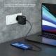 Powerology 100W GaN Charger / 3 USB-C & 1 USB Port / Travel Plugs included / Tiny Size