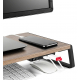 ستاند مكتبي لرفع الشاشات و الاجهزة / يعطيك 4 مداخل USB اضافية / خشبي