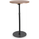 Height Adjustable Round Table / Brown