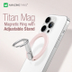 مسكة + ستاند للايفون AmazingThing Titan Mag / تدعم MagSafe / وردي