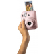 كاميرا Fujifilm instaX ميني 12 الفورية / كاميرا و طابعة / مع 10 حبات ورق / وردي