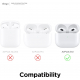 Elago AW5 GameBoy Case for Apple AirPods 3 / Built-in Hanger / Wireless Charging / Light Gray