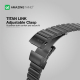 Apple Watch AmazingThing Titan Steel Band / Elegant Steel / Size 44 / 45 / 49mm / Black 