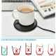 Coffee / Hot Drinks Cup Induction Warmer / Gold