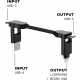 Rolling Square InCharge X Cable / Lightning & USB-C & USB Ports / Keychain / Black