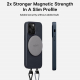 MOFT Magnetic Case for iPhone 14 Pro Max / Vegan Leather / MagSafe / Navy Blue