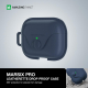 AmazingThing Marsix Pro Case for Apple AirPods Pro 2 / Front Lock Button / Blue Leather