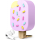 Elago Ice Cream Case for Apple AirPods Pro 2 / Built-in Hanger / Wireless Charging / Blueberry