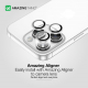 AmazingThing Lenses for iPhone 15 Pro / Pro Max Camera Protection / High Clarity / Black