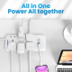 Remson Power Adapter / 2 USB Type-C Ports + 2 USB-A Ports / + 6 Triple Outlets / 65W / 5 Meters
