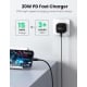 UGreen Type-C Charger / 20W Power / Supports PD Fast Charging / Black