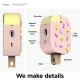 Elago Ice Cream Case for Apple AirPods Pro 2 / Built-in Hanger / Wireless Charging / Strawberry